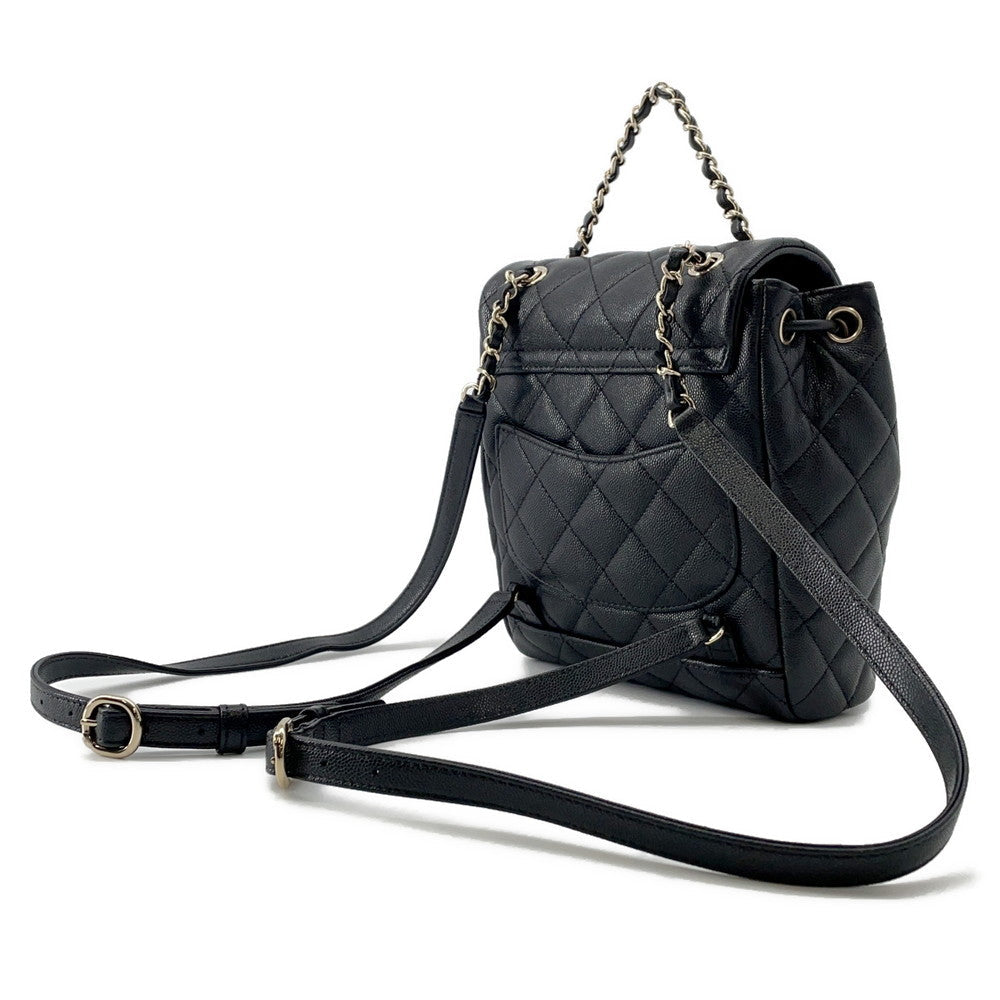 CHANEL Matelasse ChainBackpack BlackAS4058 Caviar Leather