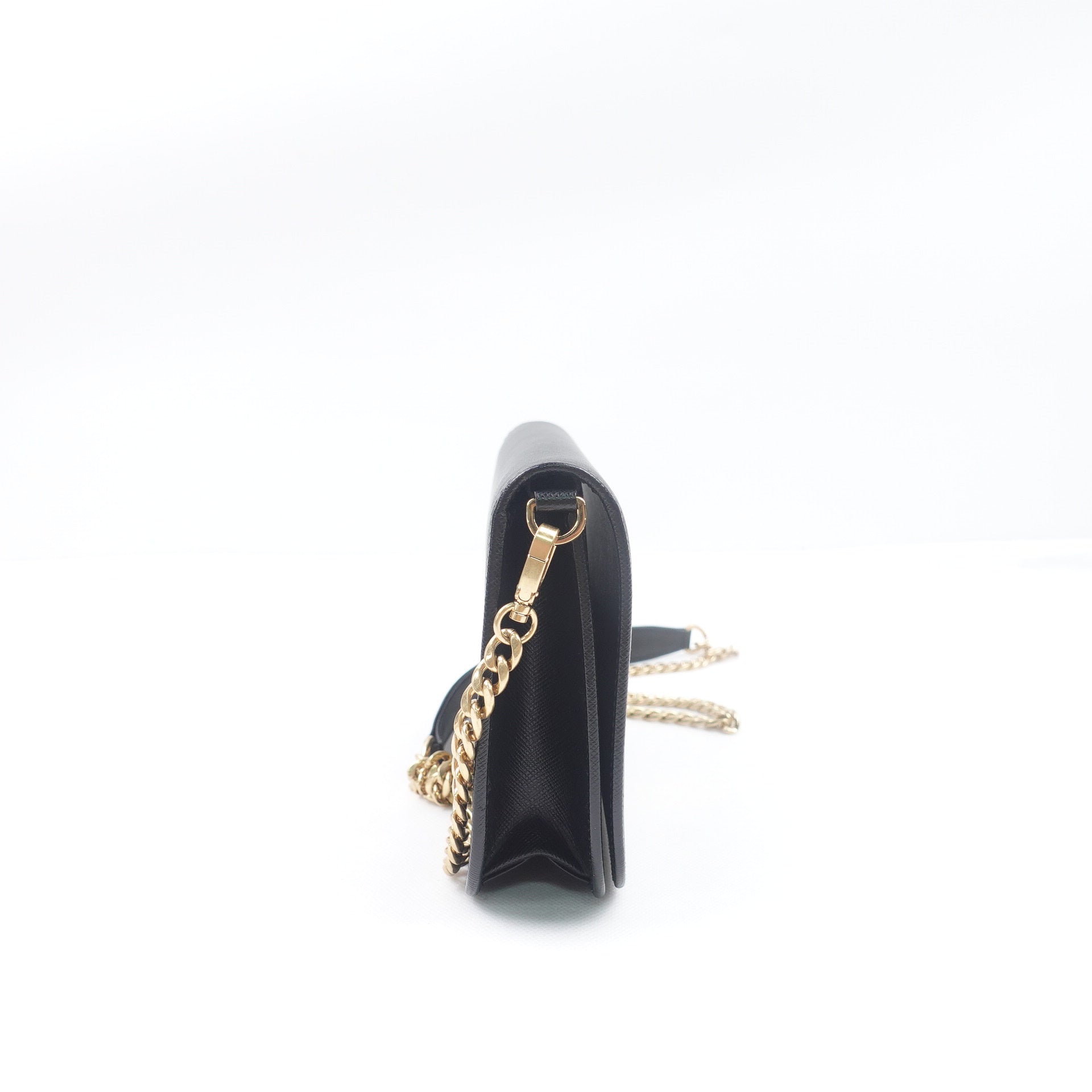 Black Saffiano Leather Clutch Crossbody Bag - Product Image 2