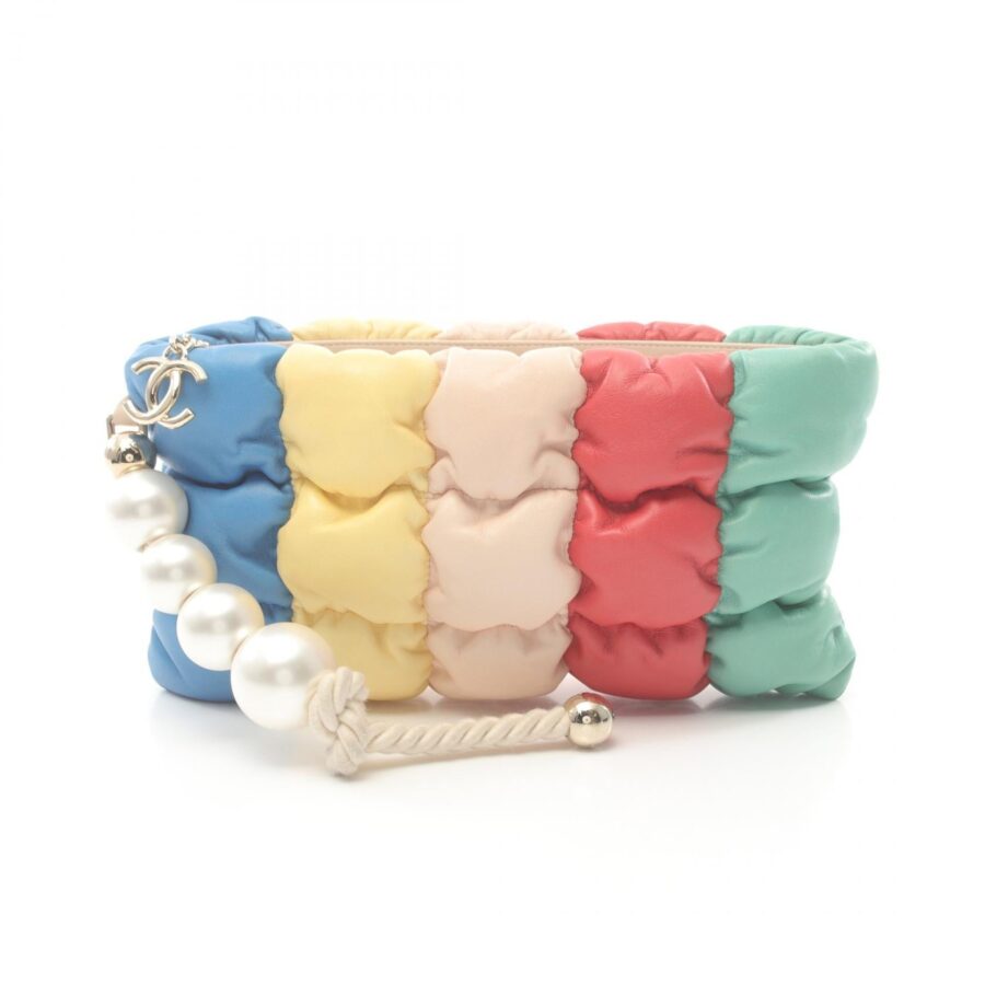 Chanel Lambskin Padded Clutch Bag | Studio Nafay
