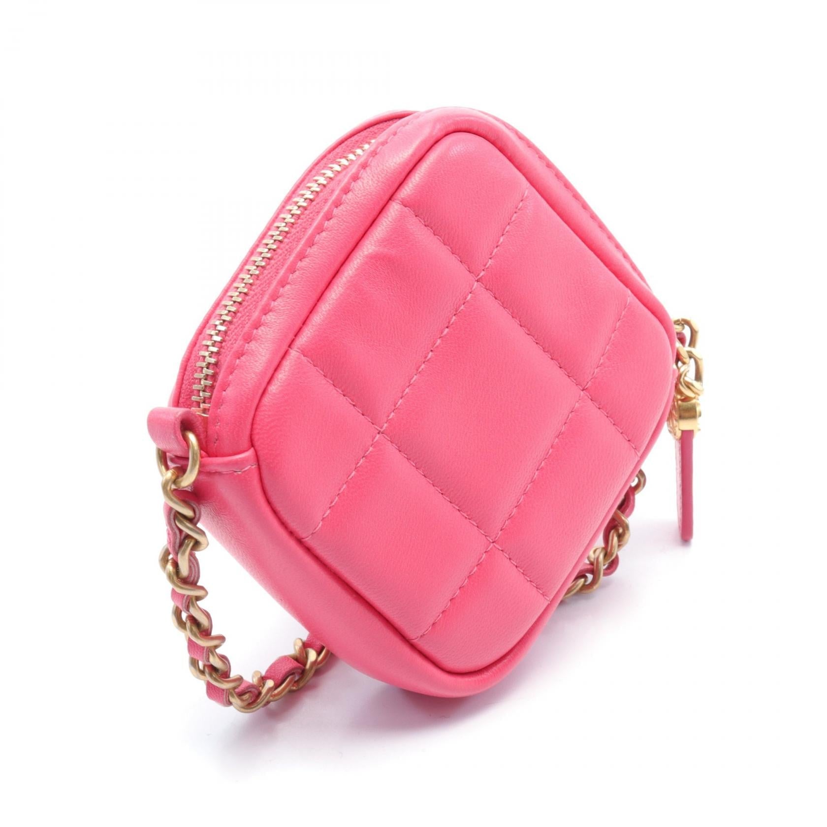 Chanel Quilted Leather Diamond Clutch with Chain Leather Crossbody Bag - Product Image 2