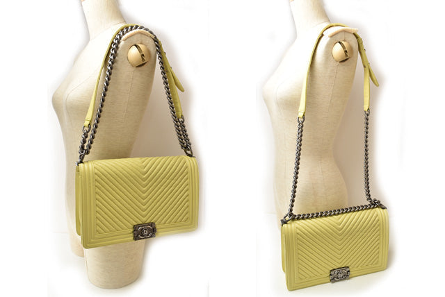 Chanel Boy Lambskin 2way Chain Shoulder/Clutch Bag - Product Image 2