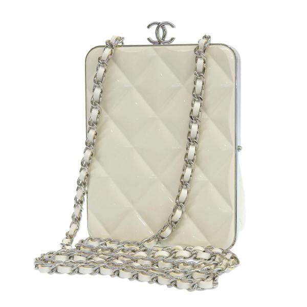 Quilted Leather Clasp Clutch Shoulder Bag - Product Image 2