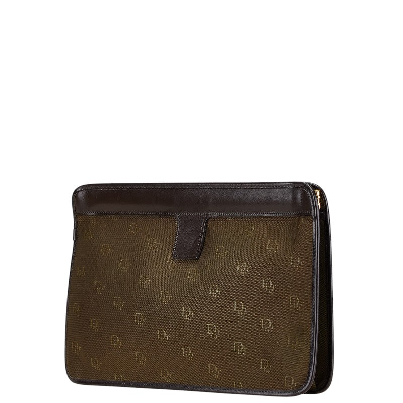 Dior Nylon Leather Clutch Bag