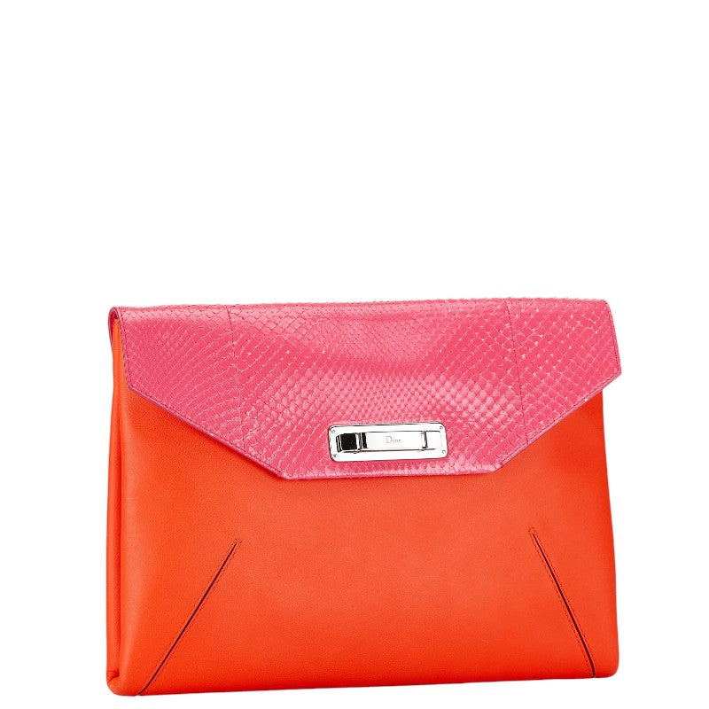 Dior Python Leather Clutch Bag - Product Image 2