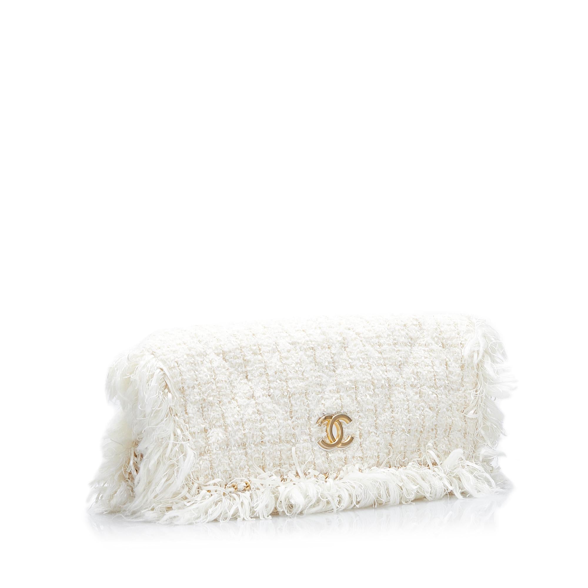 Chanel Cosmopolite Fringe Tweed Clutch Bag - Product Image 2