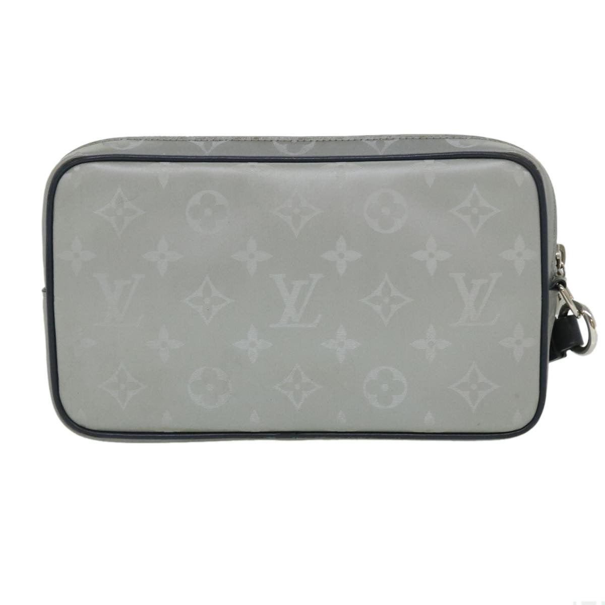 Louis Vuitton Alpha Silver Synthetic Clutch Bag ( )
