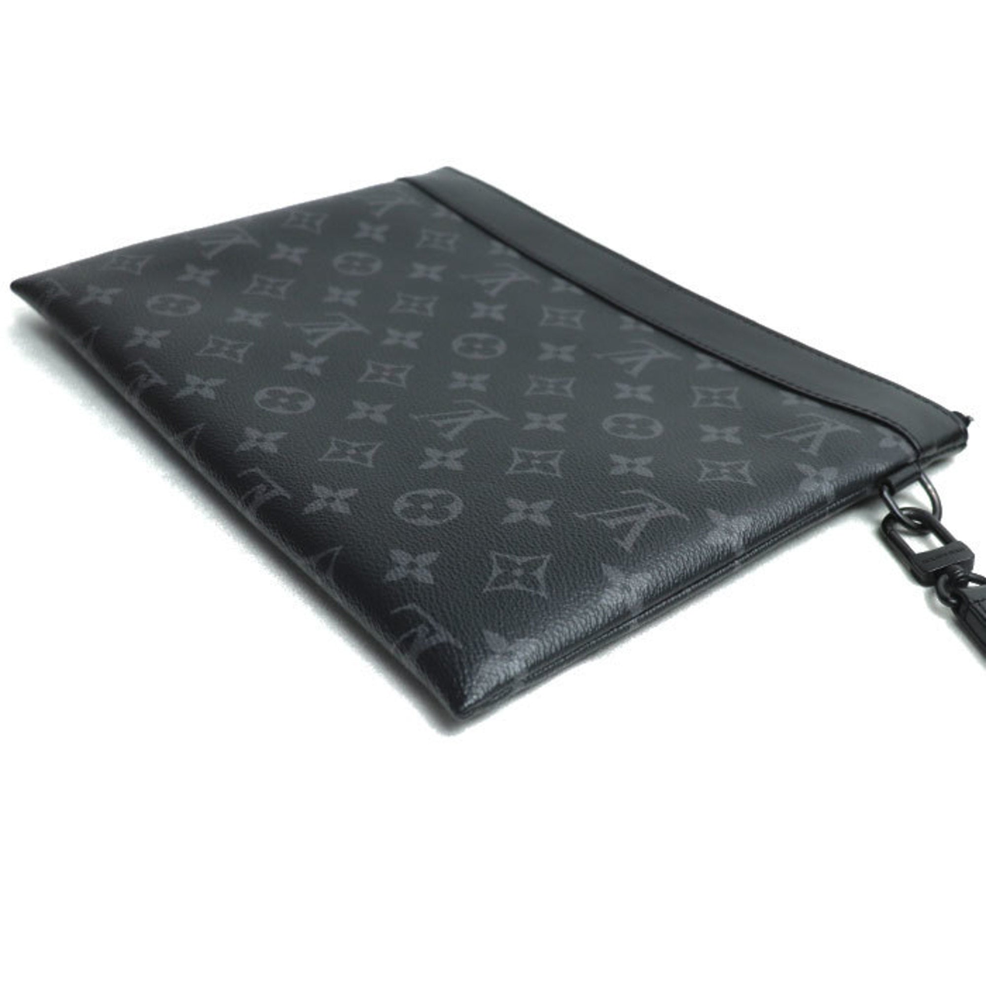Louis Vuitton Black Monogram Eclipse Clutch Bag Pochette ( )