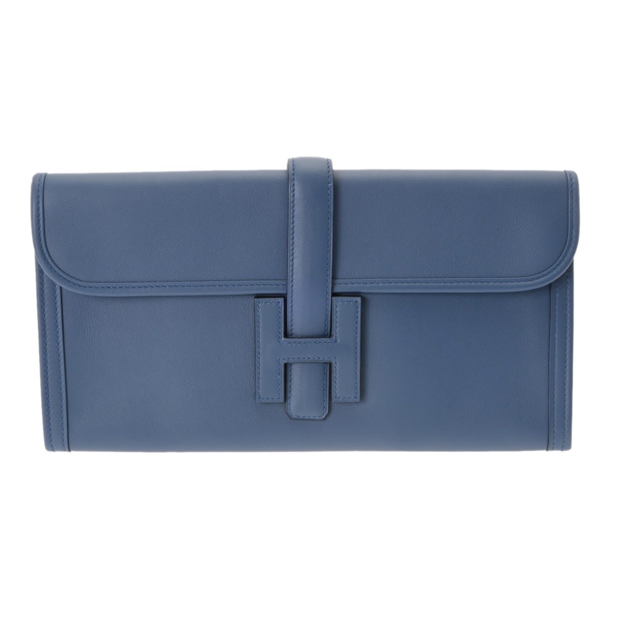 Hermes Blue Agate Swift Leather Clutch Warenkorb ( ) - Produktbild 2