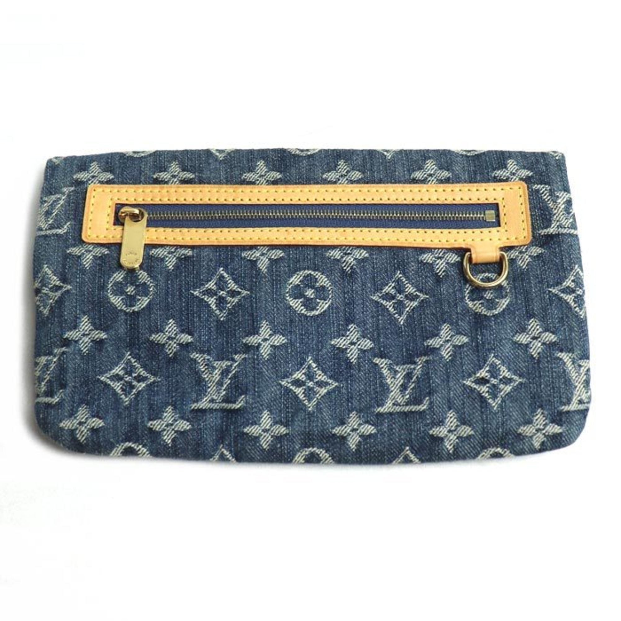 Louis Vuitton Blue Monogram Denim Clutch Bag Pochette Pouch ( ) - Product Image 2