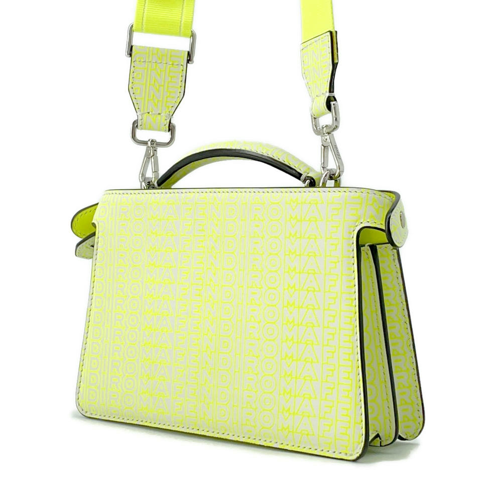 FENDI Peekaboo I.C.U. X-Cross Yellow7VA582 Leather Size Mini