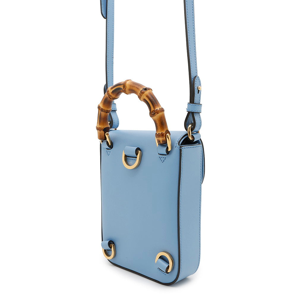 GUCCI 3WAYShoulder Bag Light Blue702106 Bamboo Leather - Image du produit 2