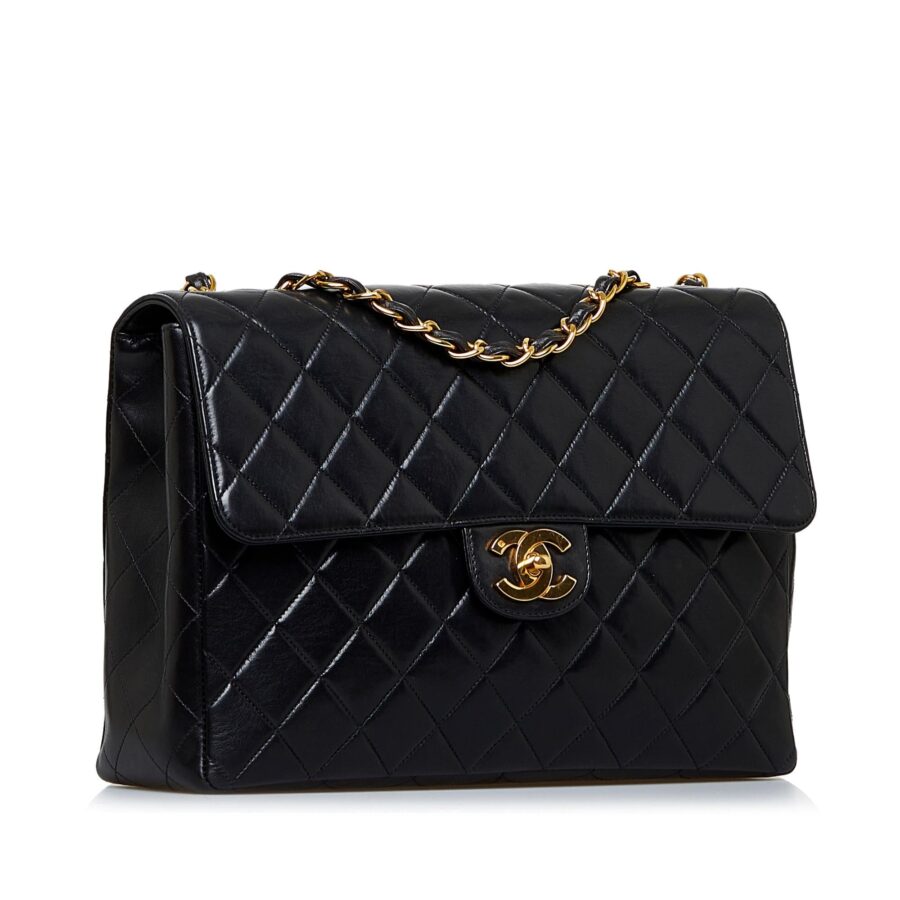 Chanel Jumbo Classic Lambskin Maxi Single Flap | Studio Nafay