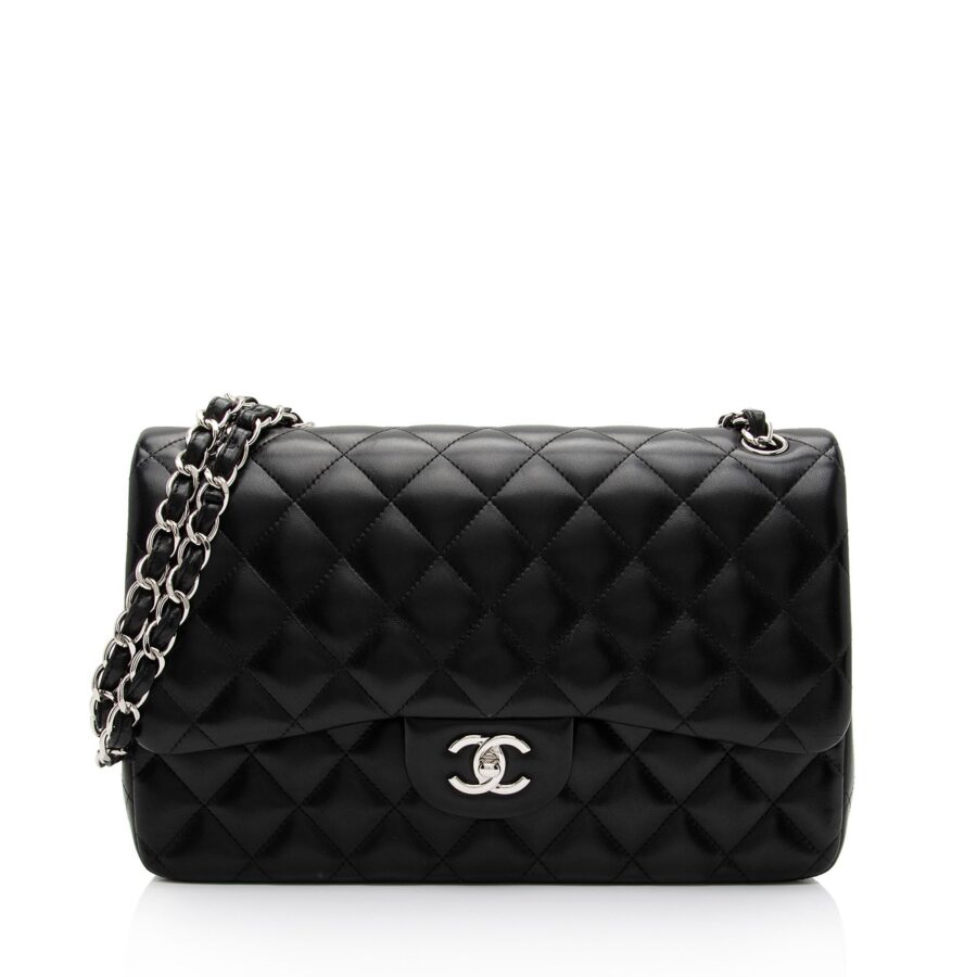 Chanel Lambskin Classic Jumbo Double Flap Bag | Studio Nafay
