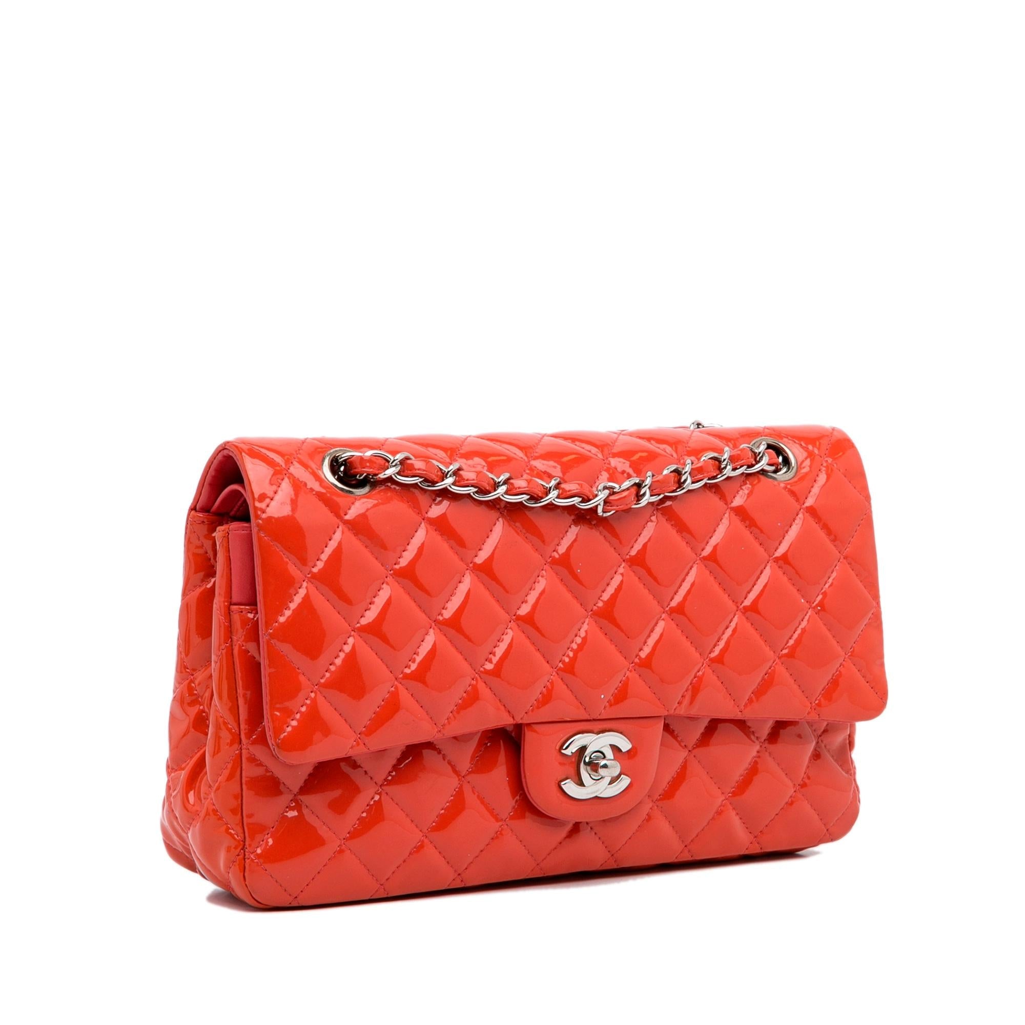 Chanel Medium Classic Patent Double Flap Bag