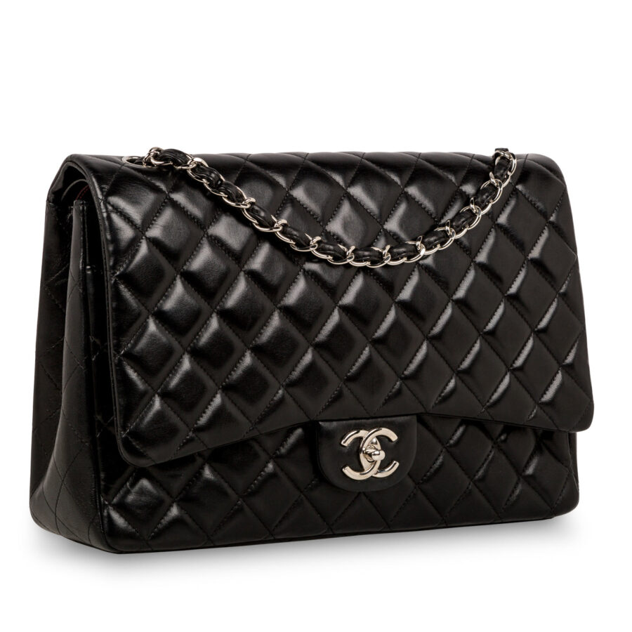 Classic Flap Bag - Black Maxi | Studio Nafay