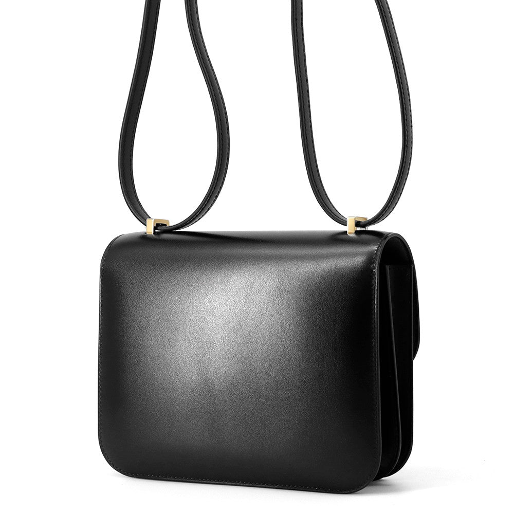 HERMES Constance 3 Miroir Noir Box Calf Cuir Size Mini
