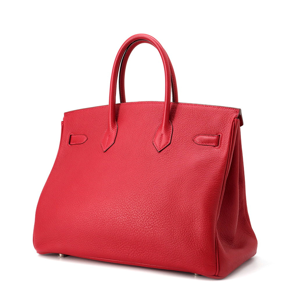 HERMES Birkin Rouge Casaque Taurillon Clemence Size 35