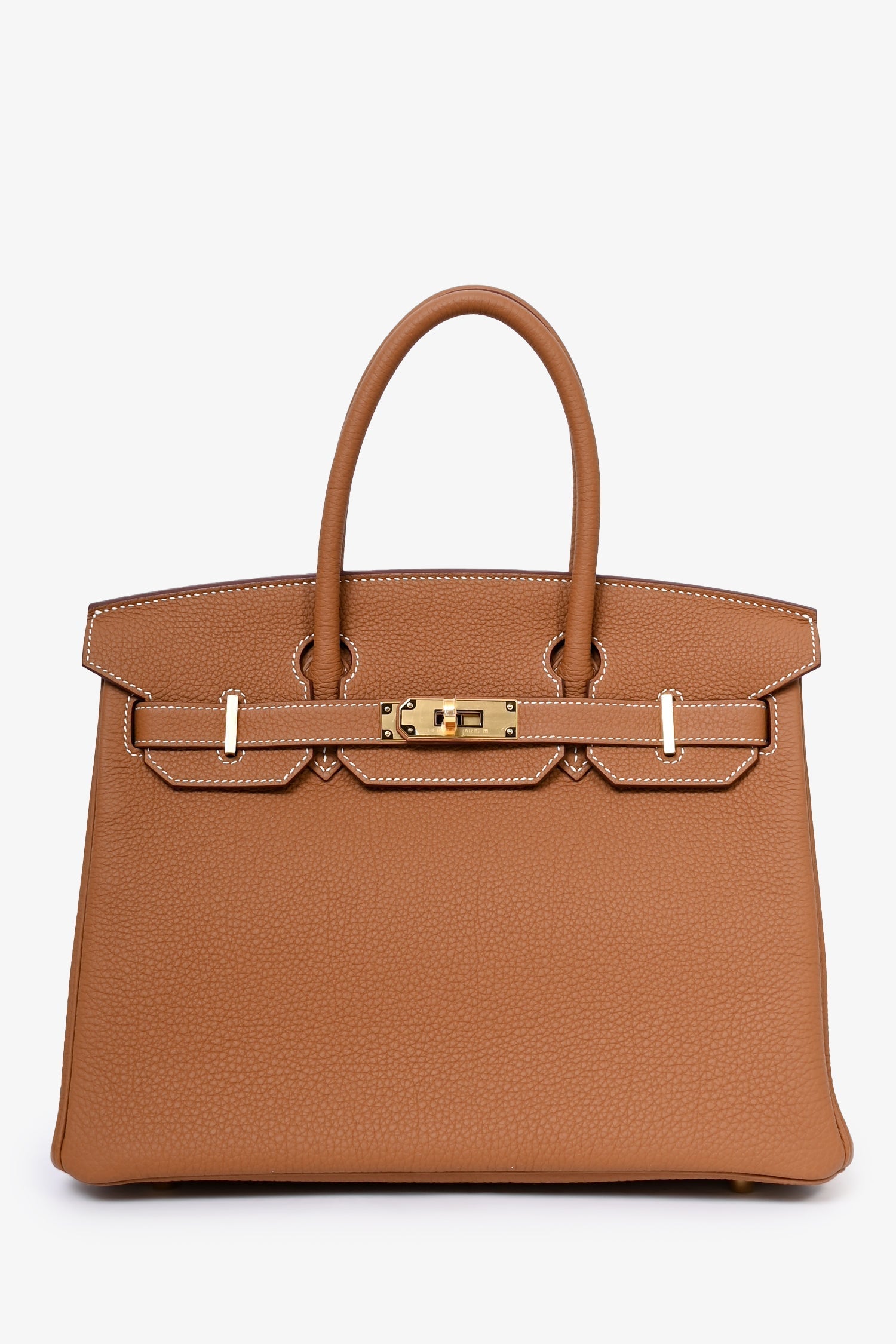 Hermès Dorado Togo Leather Birkin 30 GHW