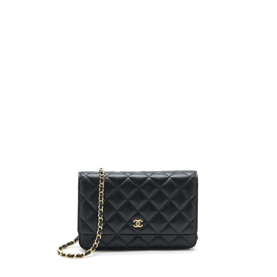 Chanel Class Wallet On Chain Caviar Black GHW (Microchip) | Studio Nafay