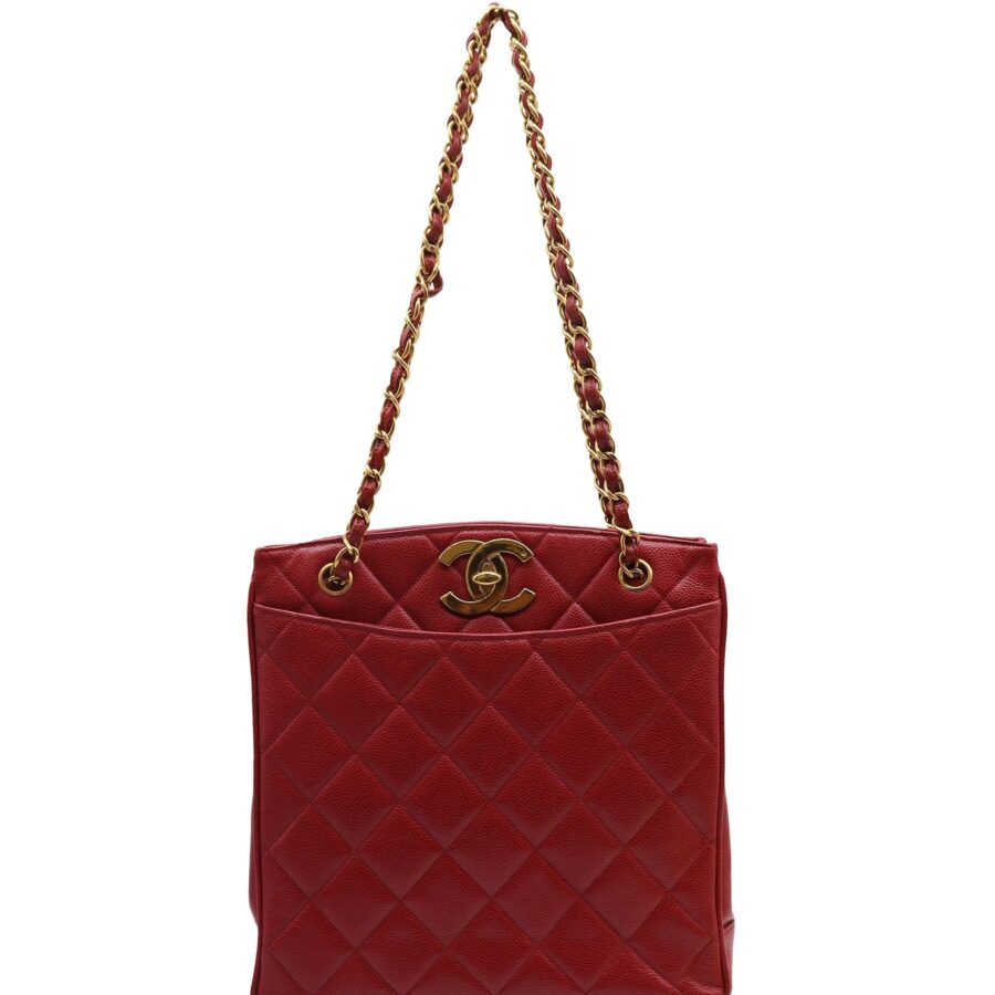 Chanel CC Tote Red Caviar | Studio Nafay