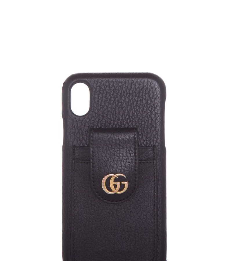 Gucci iPhone 10 Grained Leather Case | Studio Nafay