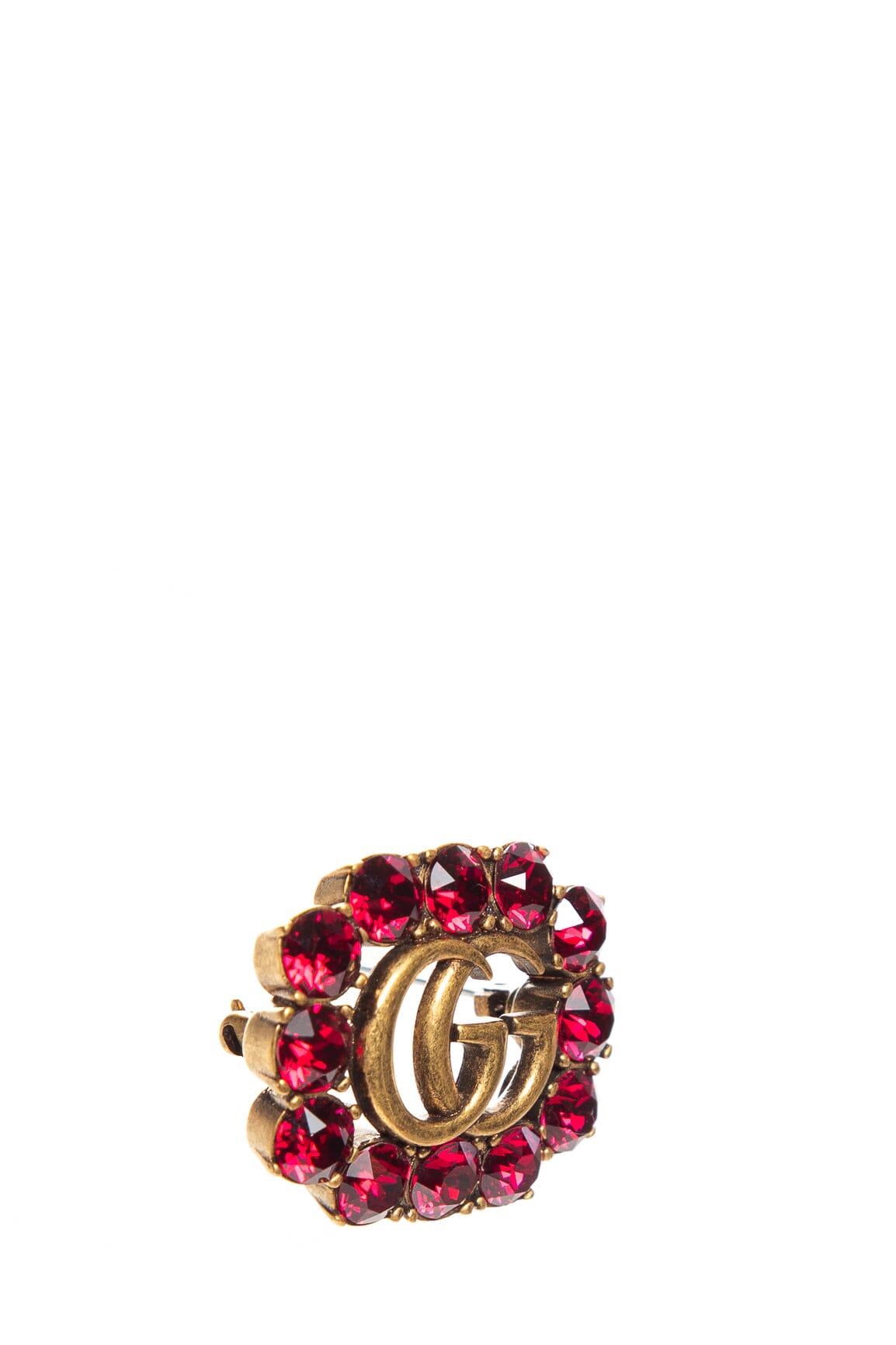 Gucci Broche Cristal Rouge GG