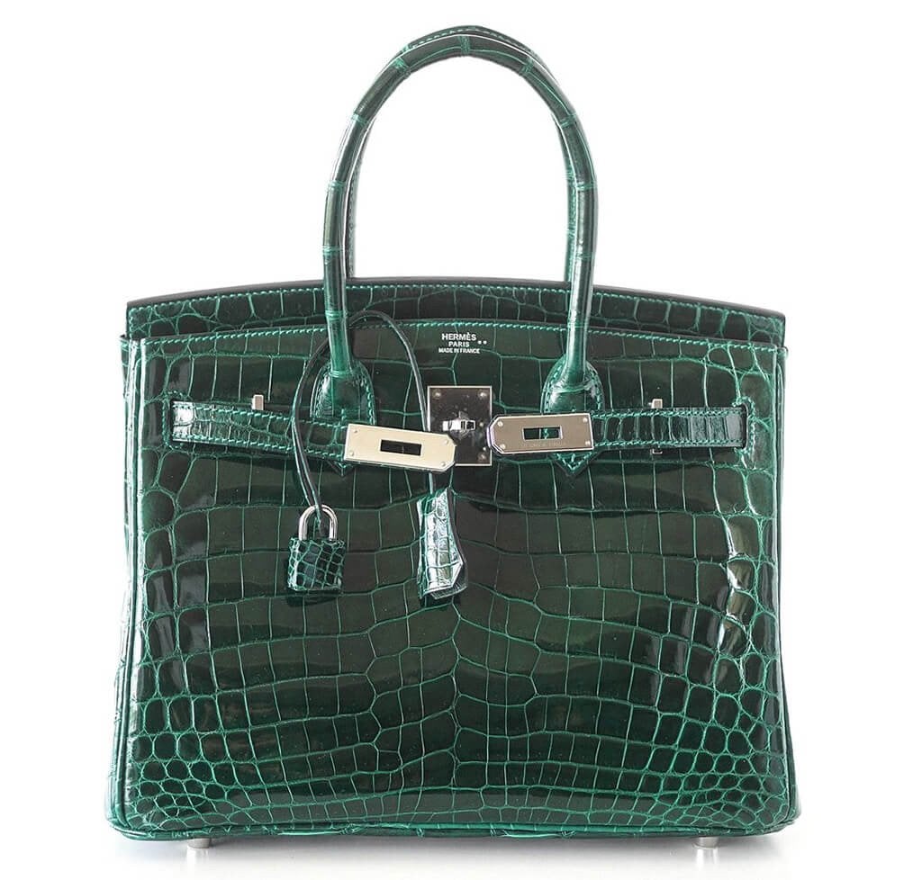 HermesBirkin 30 Bag Emeraude Niloticus Crocodile - Product Image 2