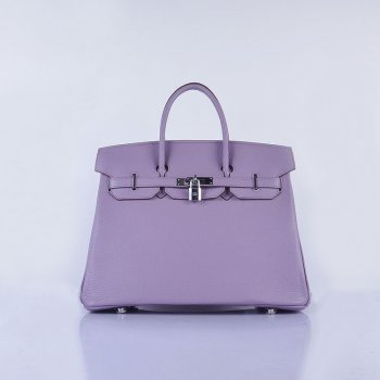 Hermes Birkin 35cm Togo Leather Handbags Light Purple Silver | Studio Nafay