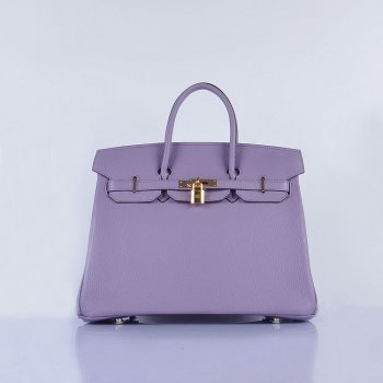 Hermes Birkin 35cm Togo Leather Handbags Light Purple Golden | Studio Nafay