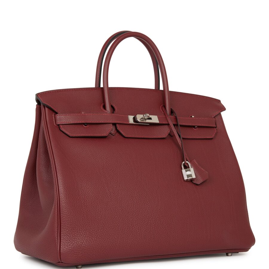 Hermes Birkin 40 Rouge H Togo Palladium Hardware | Studio Nafay