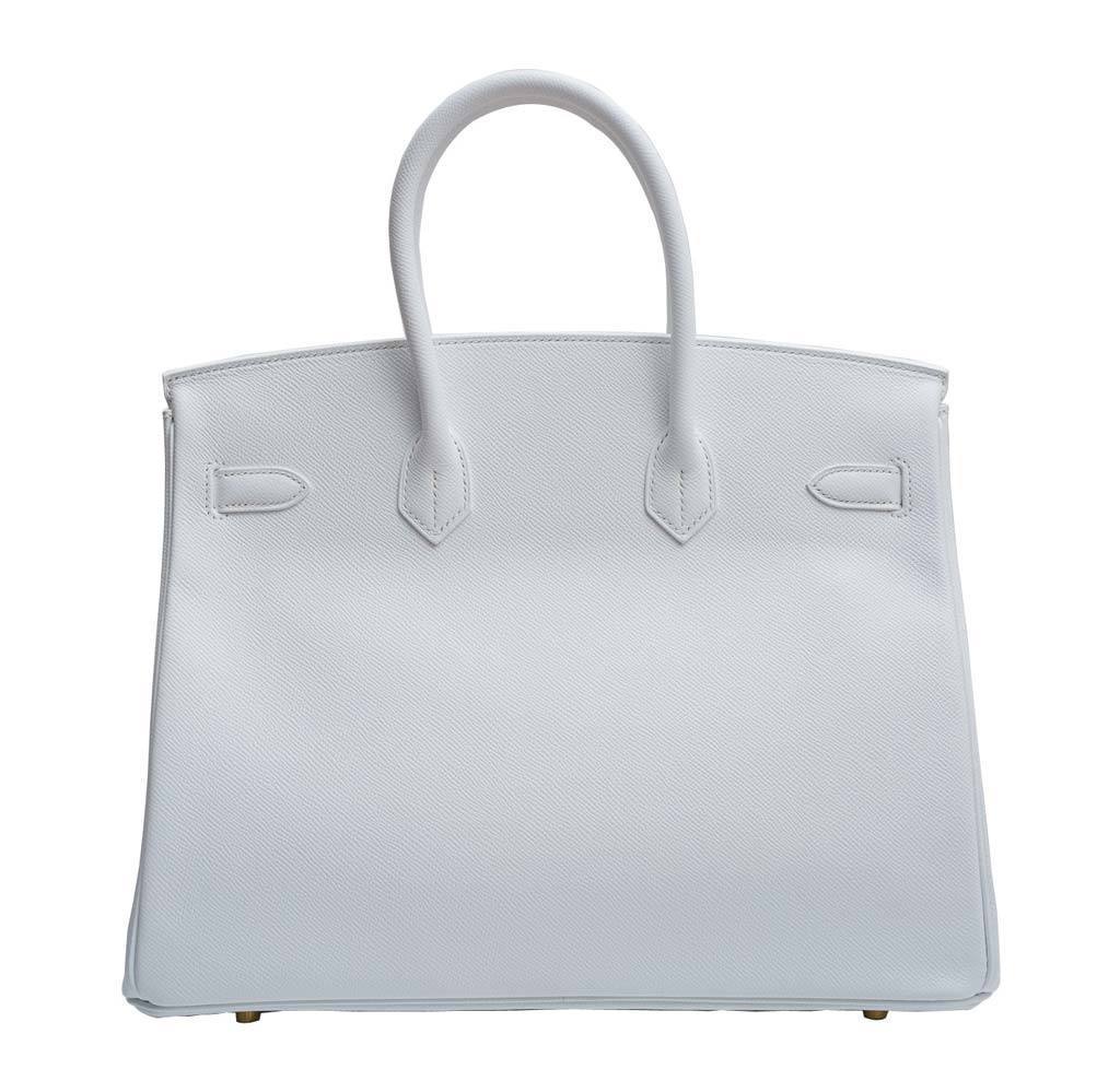 HermesBirkin 35 Blanc Epsom Bag GHW - Product Image 2