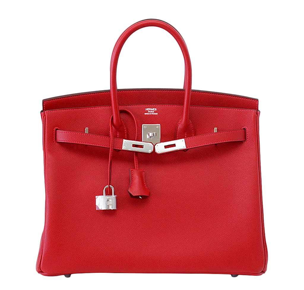 HermesBirkin 35 Rouge Casaque Epsom Bag PHW - Product Image 2
