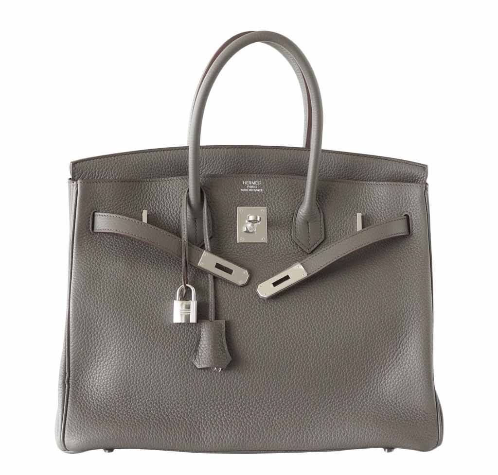 HermesBirkin 35 Etain Clemence Bag - Product Image 2
