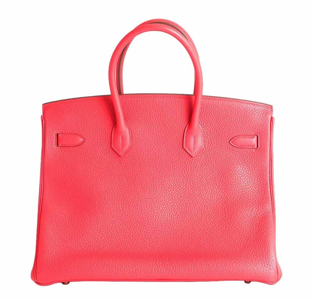 HermesBirkin 35 Fuchsia Togo Bag GHW - Product Image 2
