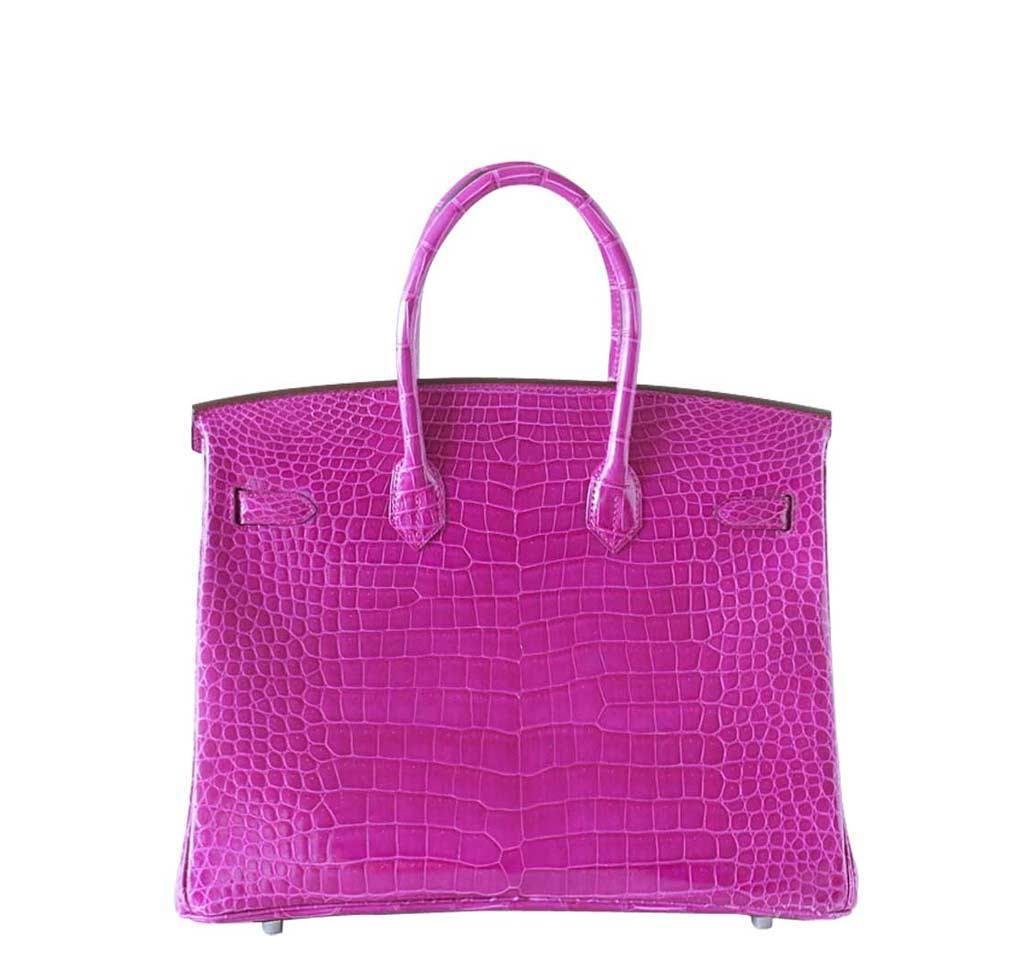 HermesBirkin 35 Rose Scheherazade Crocodile Bag - Product Image 2