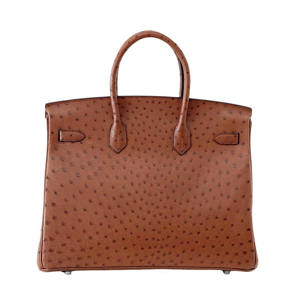 HermesBirkin 35 Ostrich Etrusque Bag PHW - Product Image 2