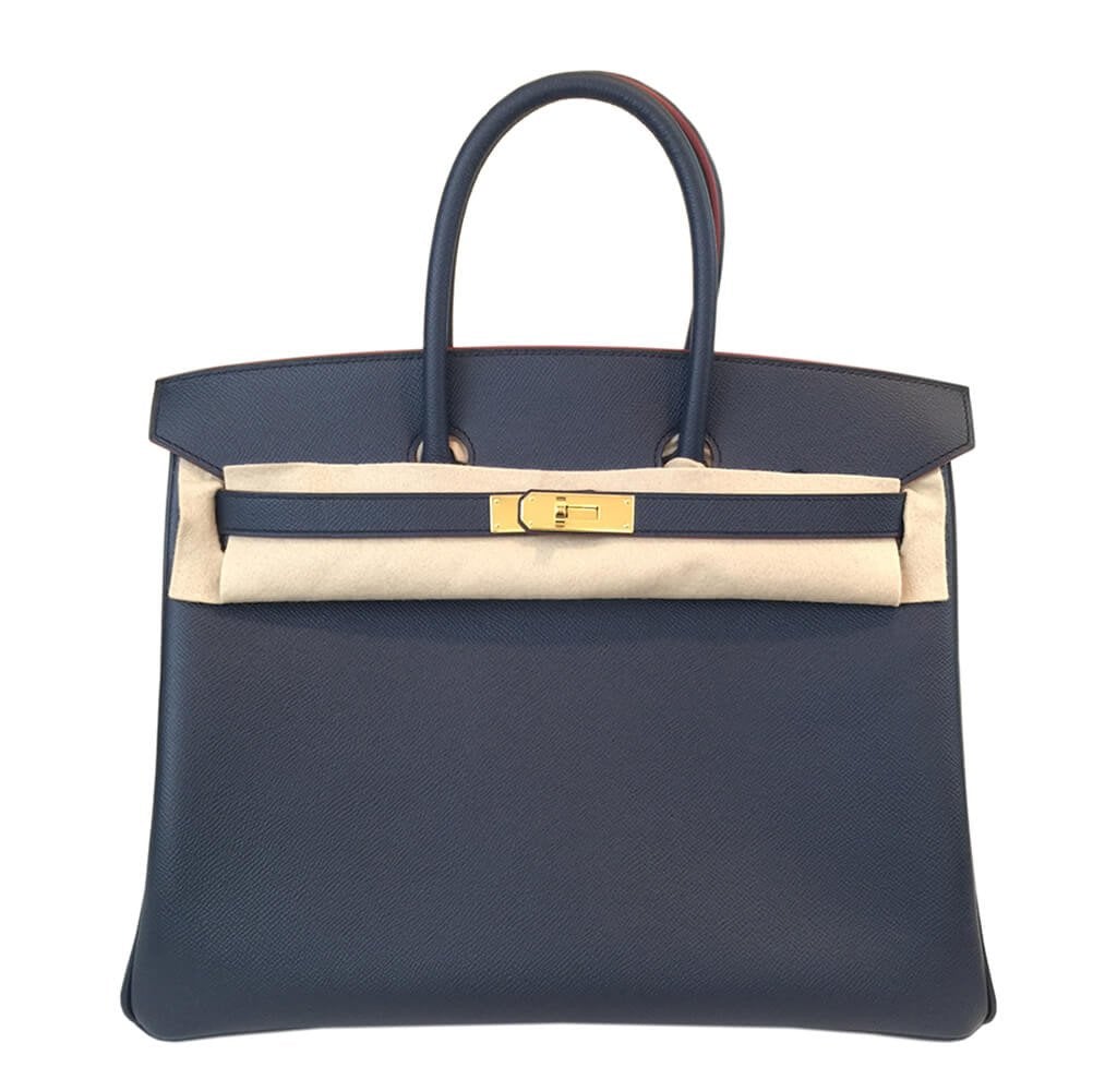 Hermesbirkin Bag Bleu Indigo Bi-color