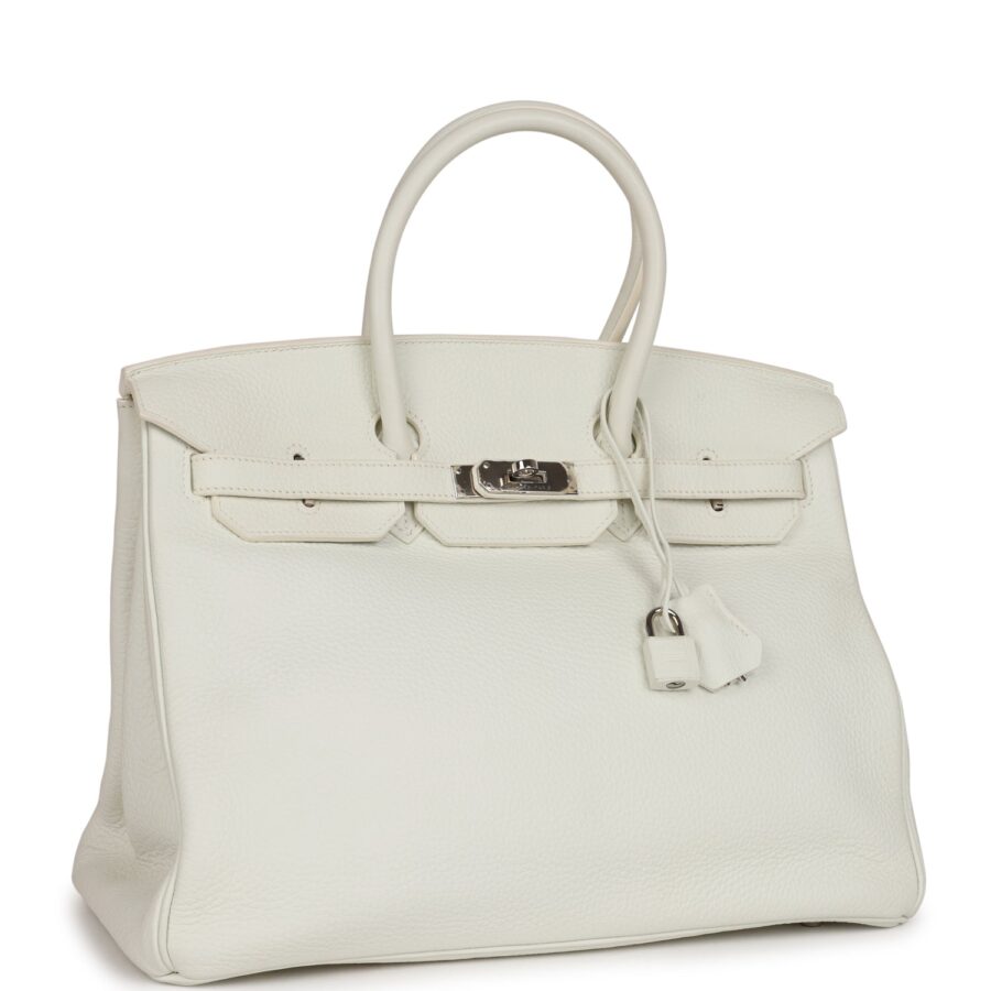 Hermes Birkin 35 White Togo Palladium Hardware | Studio Nafay