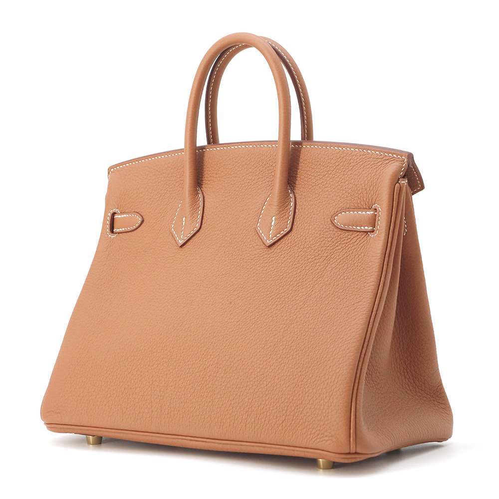 HERMES Birkin Verso Gold/ Graphite Togo Leather Size 25