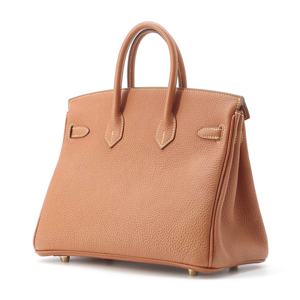 HERMES Birkin SPO Gold/ Lime Togo Leather Size 25
