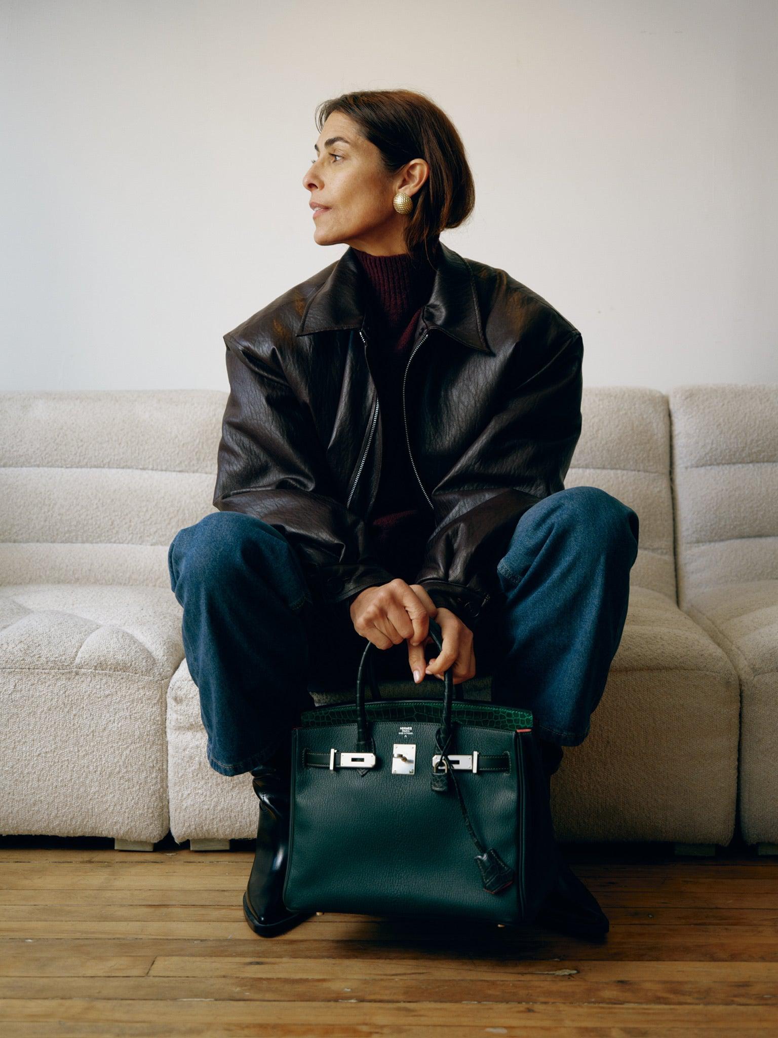 HermesBirkin 30 Vert Emerald Porosus Crocodile, Vert Titien and Rose Azalée Patchwork Palladium Hardware - Product Image 2
