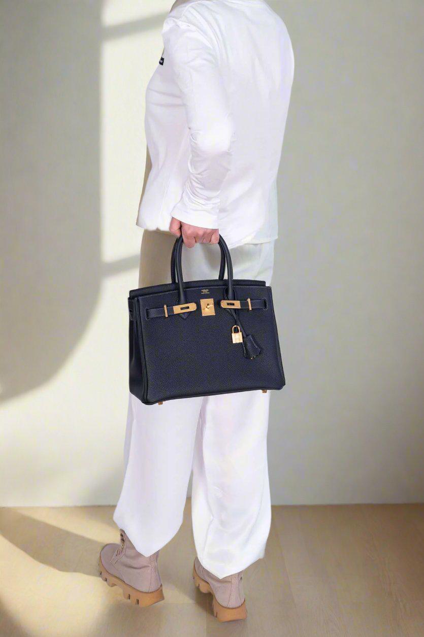 HermesBirkin 30 Caban Black Togo Gold Hardware - Product Image 2