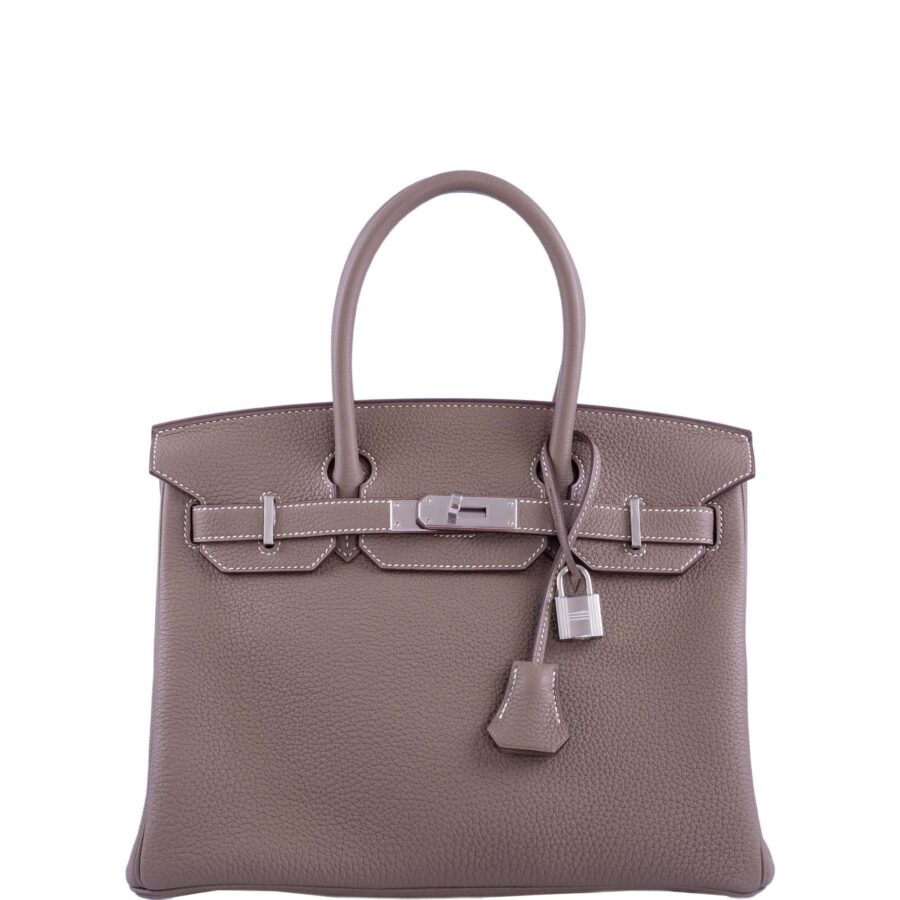 HermesBirkin 30 Etoupe Togo Palladium Hardware | Studio Nafay