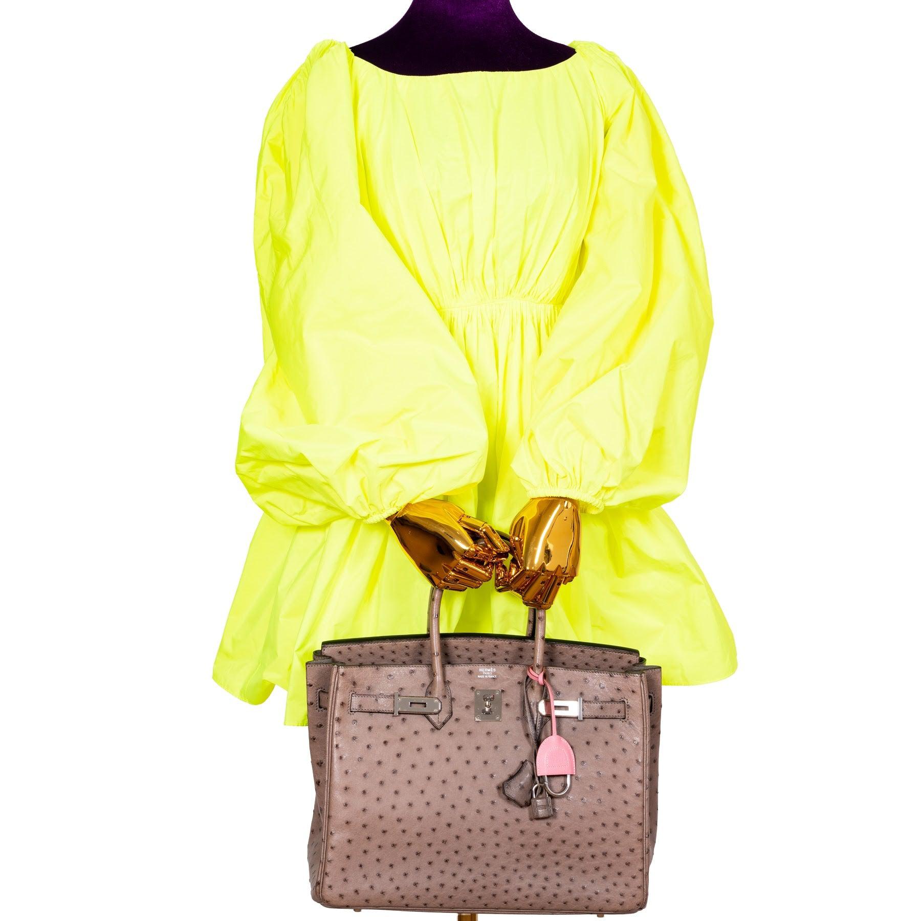 HermesBirkin 35 Gris Tourterelle Ostrich Palladium Hardware - Product Image 2