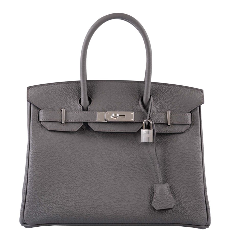 HermesBirkin 30 Vert Gris Togo with Palladium Hardware -, Y | Studio Nafay