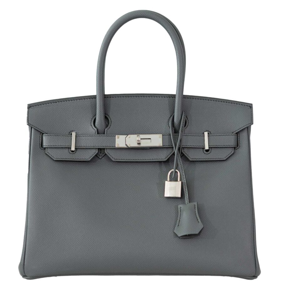 HermesBirkin 30 Vert Amande Epsom with Palladium Hardware -, D | Studio Nafay