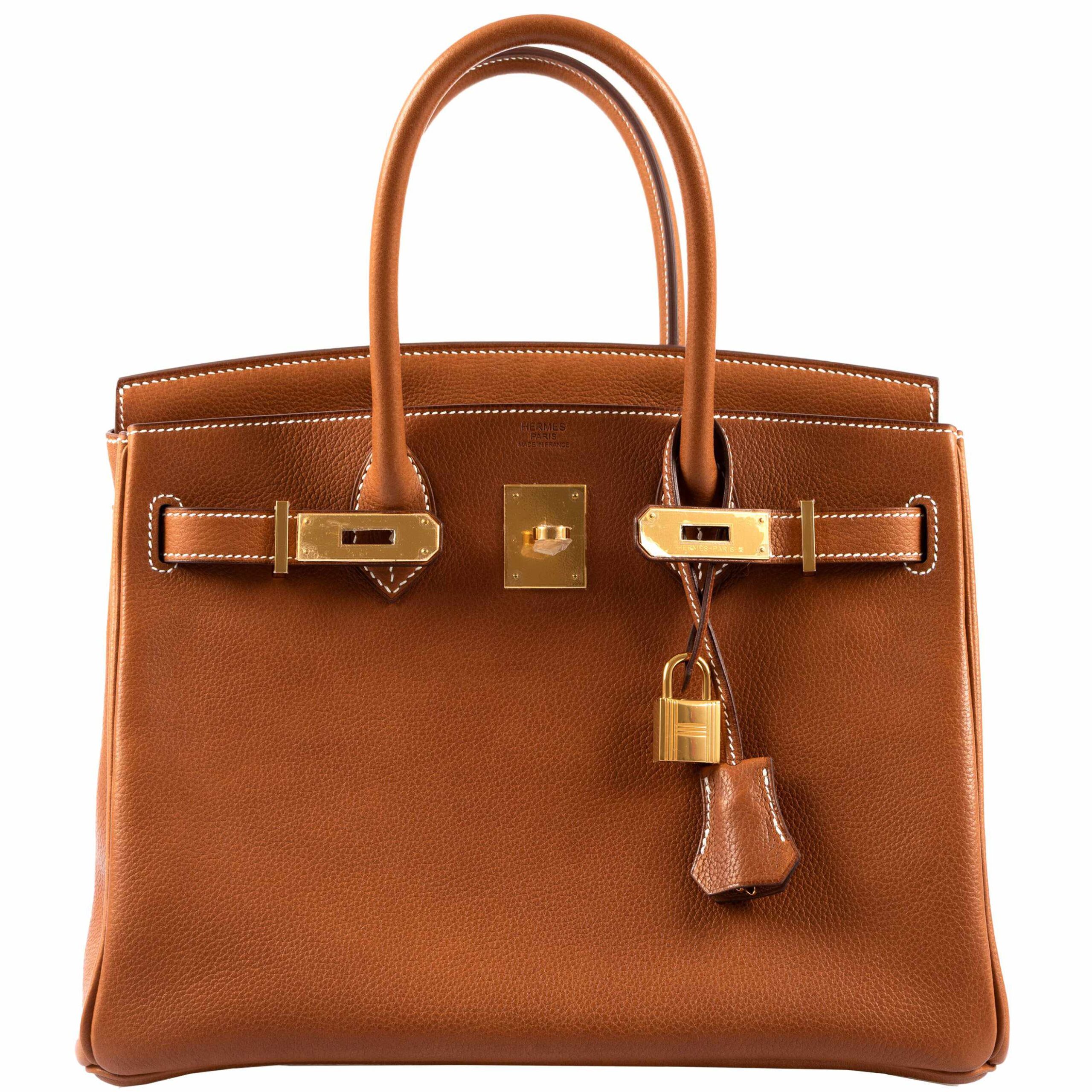 HermesBirkin 30 Fauve Barenia Faubourg Gold Hardware