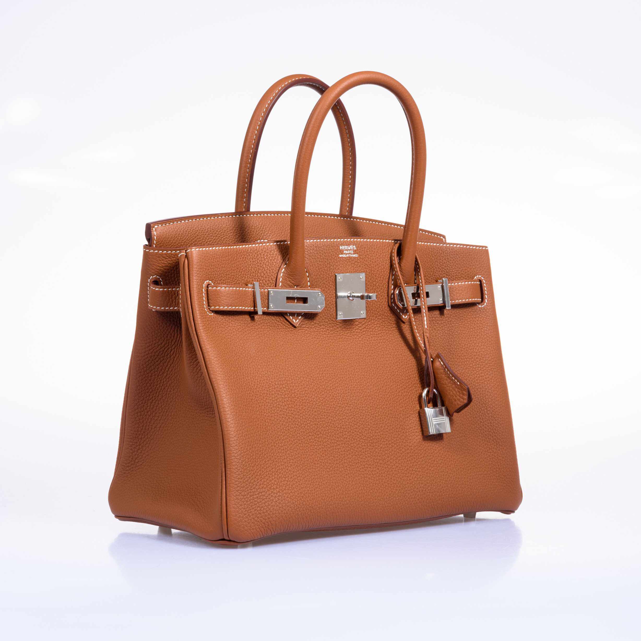 HermesBirkin 30 Gold Epsom Palladium Hardware