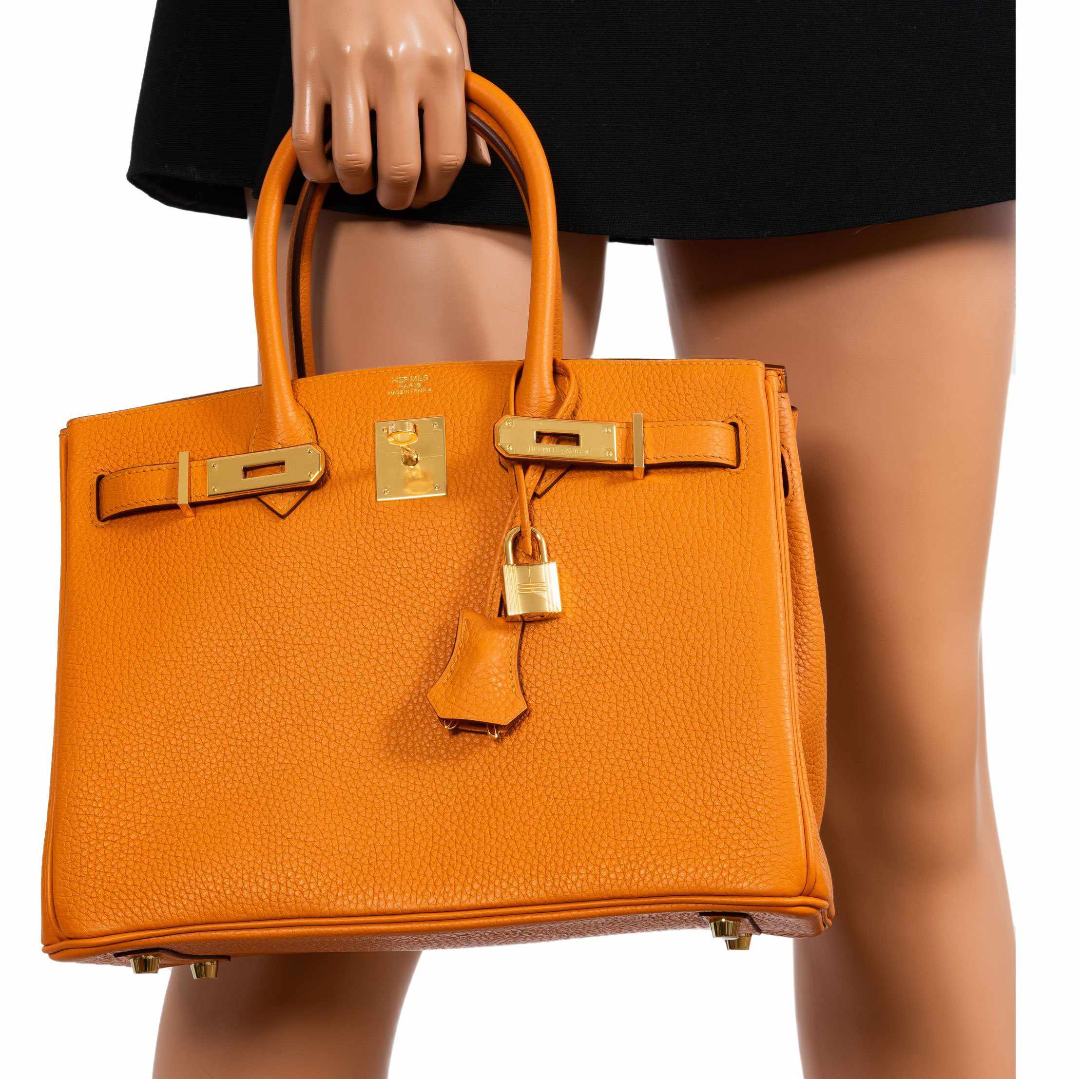 HermesBirkin 30 Abricot (Apricot) Togo Gold Hardware