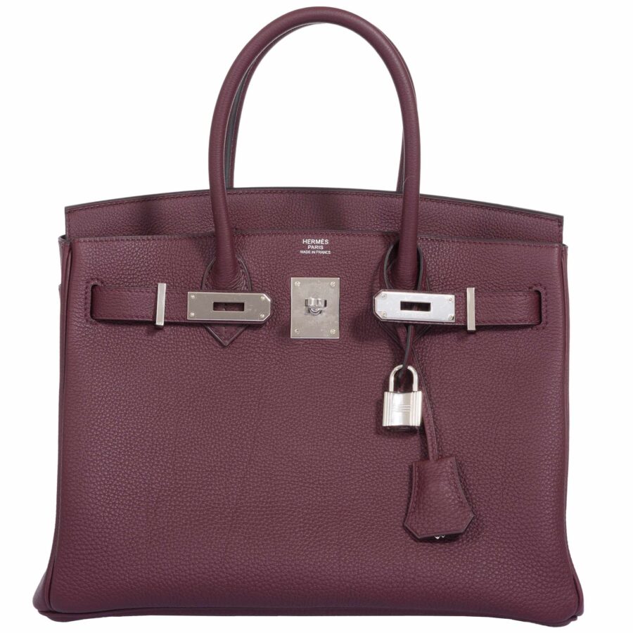 HermesBirkin 30 Bordeaux Togo Palladium Hardware | Studio Nafay